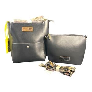 Stylish Wrangler Faux Leather 3-Piece Set - Brand New with Tags